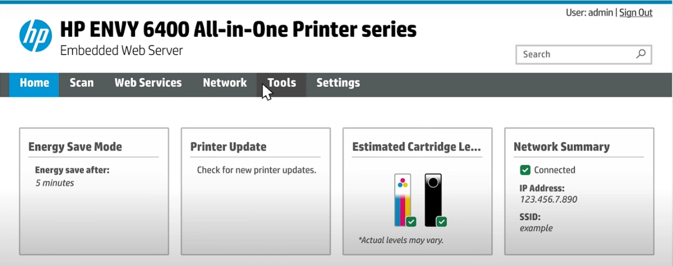 go to the Printer Update tile and click on it