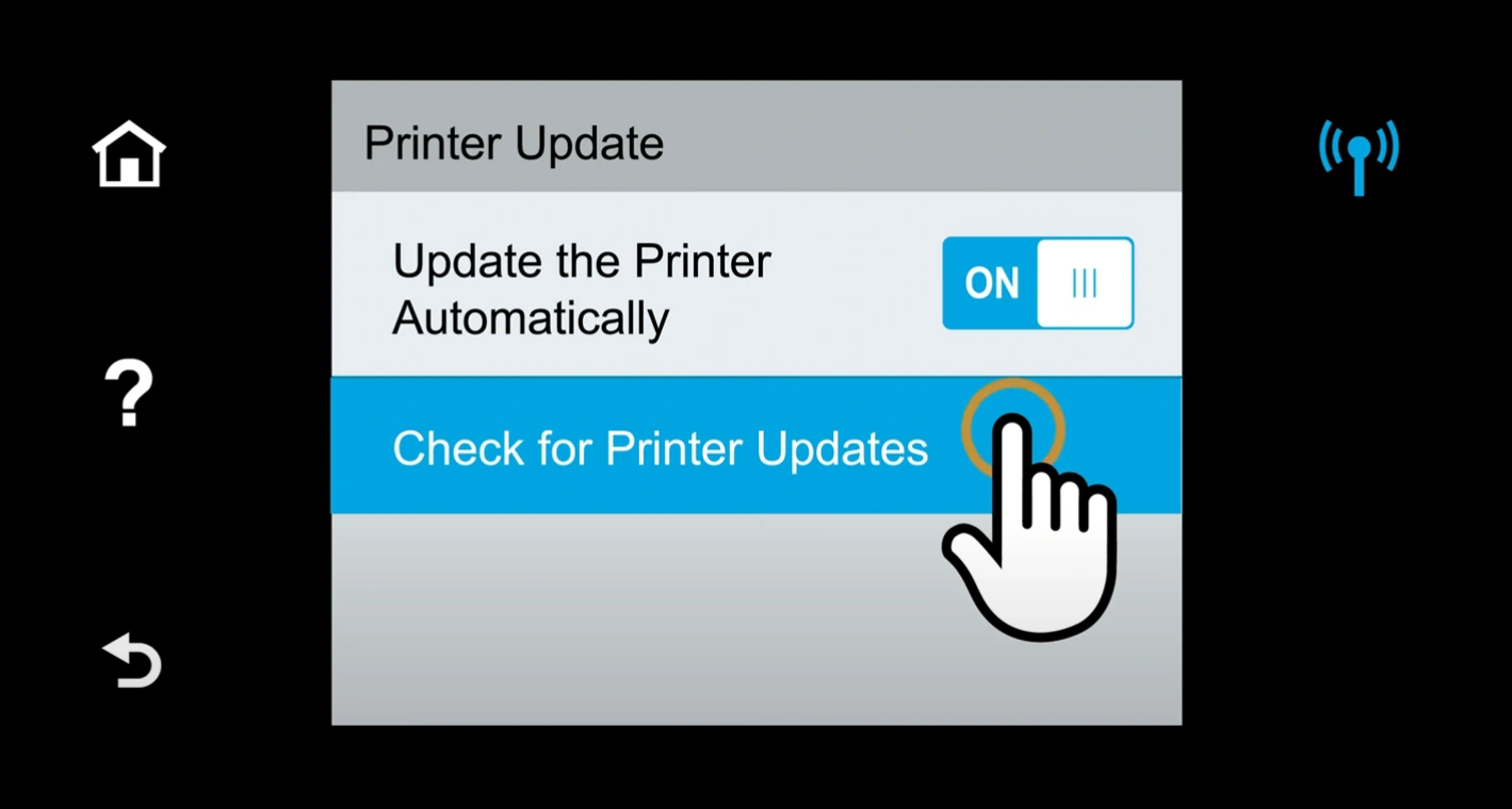 then select Check for Printer Updates