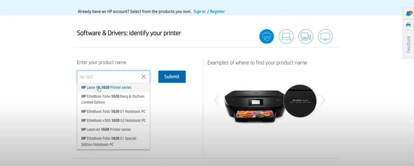 click on the right printer option